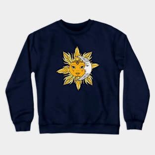 Astronomy Sun and Moon - Vintage Crewneck Sweatshirt